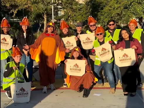 Senator and Team at Turkey Giveaway