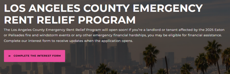 LA County Emergency Rental Relief Progam