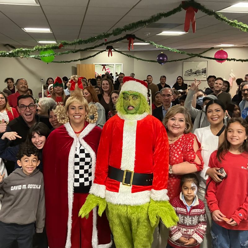 Community Holiday Party with Grinch