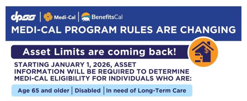 Medi-Cal asset limits January 