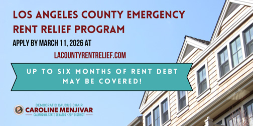 Los Angelese County Emergency Rent Relief Program Flyer