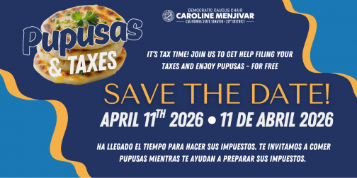 Pupusas and Taxes Graphic