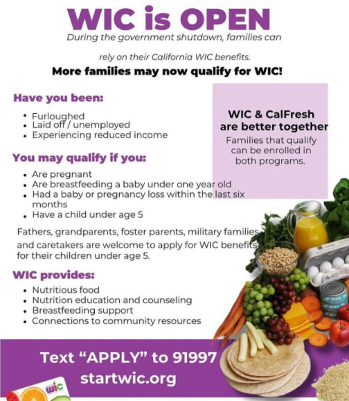 WIC is open Flyer
